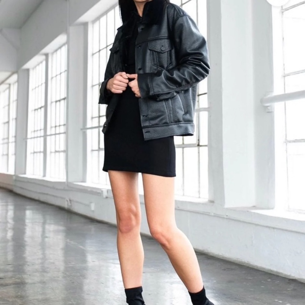 Tribe Kelley Black Leather Moto Jacket